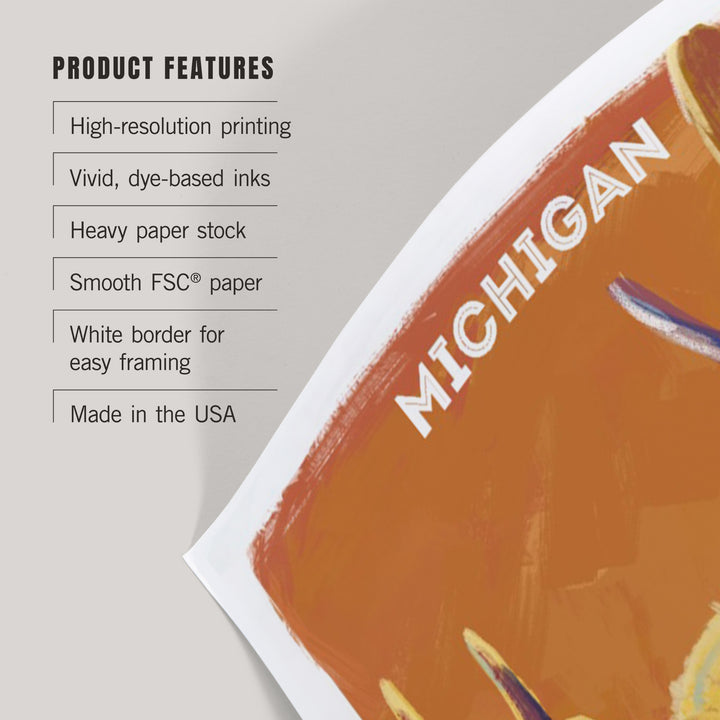 Michigan, Vivid, Moose, Art & Giclee Prints