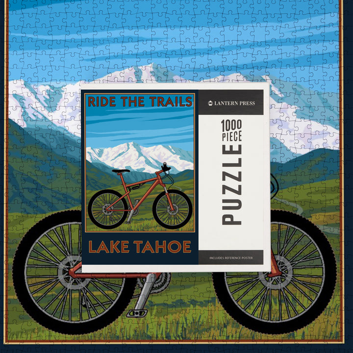 Lake Tahoe, California, Ride the Trails, Mountain Bike, Jigsaw Puzzle