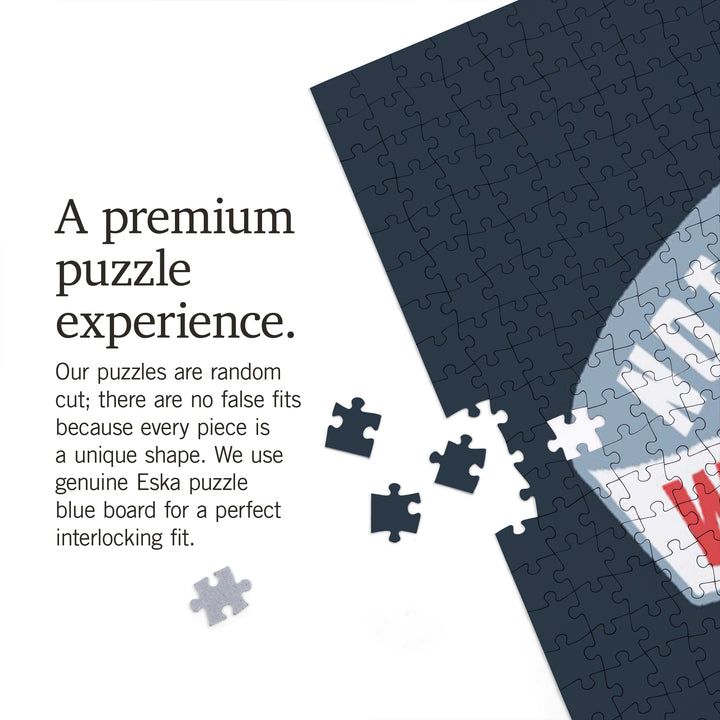 Mackinac Island, Michigan, Nautical Sayings Collection, Not All Who Wander Are Lost, Compass, 1000 Piece Jigsaw Puzzle