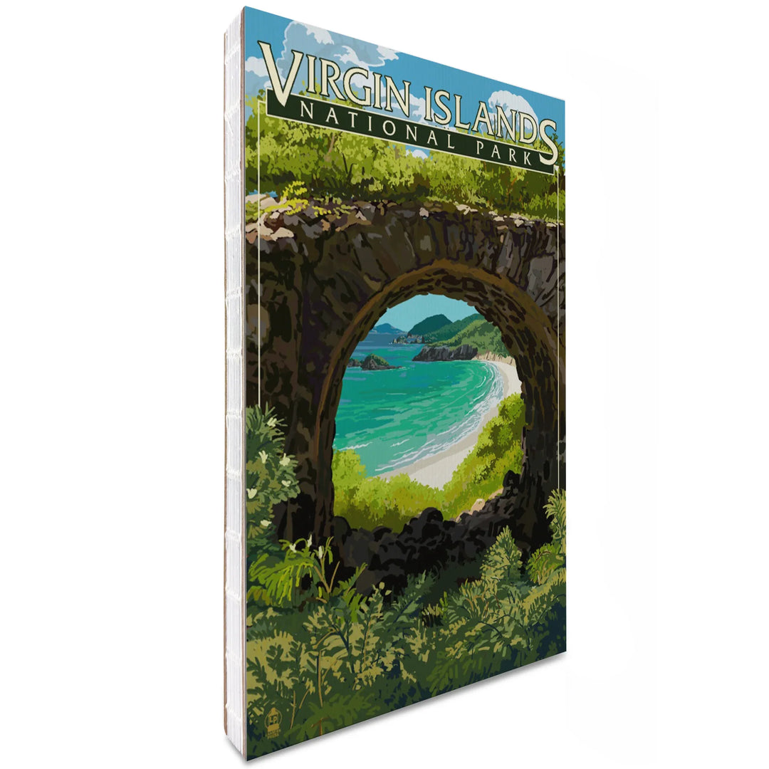 Lined 6x9 Journal, Virgin Islands National Park, US Virgin Islands, View from Ruins, Lay Flat, 193 Pages, FSC paper