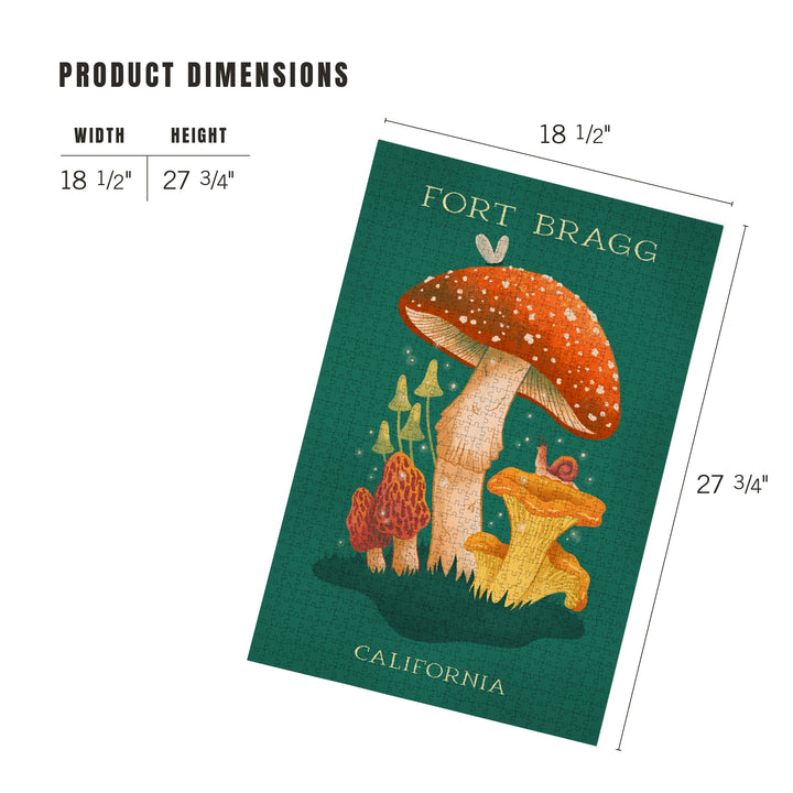 Fort Bragg, California, Mushroom Cluster, Jigsaw Puzzle