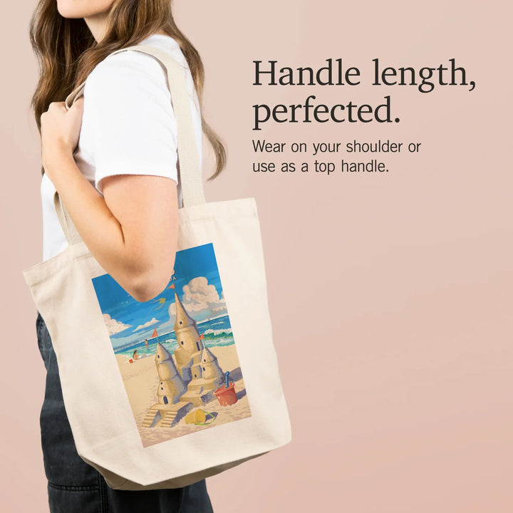 Naples, Florida, Soak up Summer, Sand Castle, Tote Bag