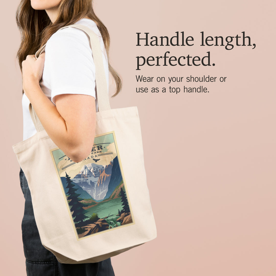 Jasper National Park, Canada, Lake, Lithograph, Tote Bag