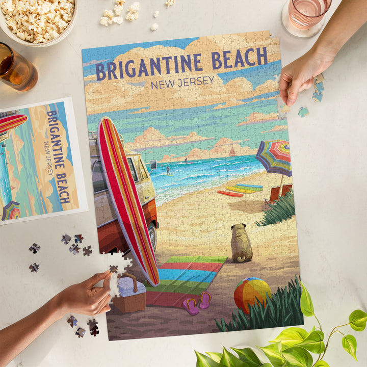 Brigantine Beach, New Jersey, Beach Activities, Jigsaw Puzzle