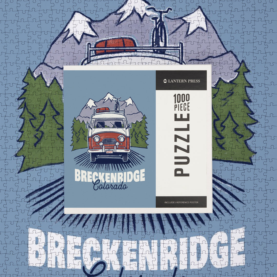 Breckenridge, Colorado, LP Camper and Mountains, Jigsaw Puzzle