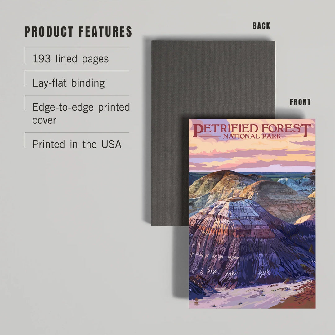 Lined 6x9 Journal, Petrified Forest National Park, Arizona, Chinle Formation, Lay Flat, 193 Pages, FSC paper