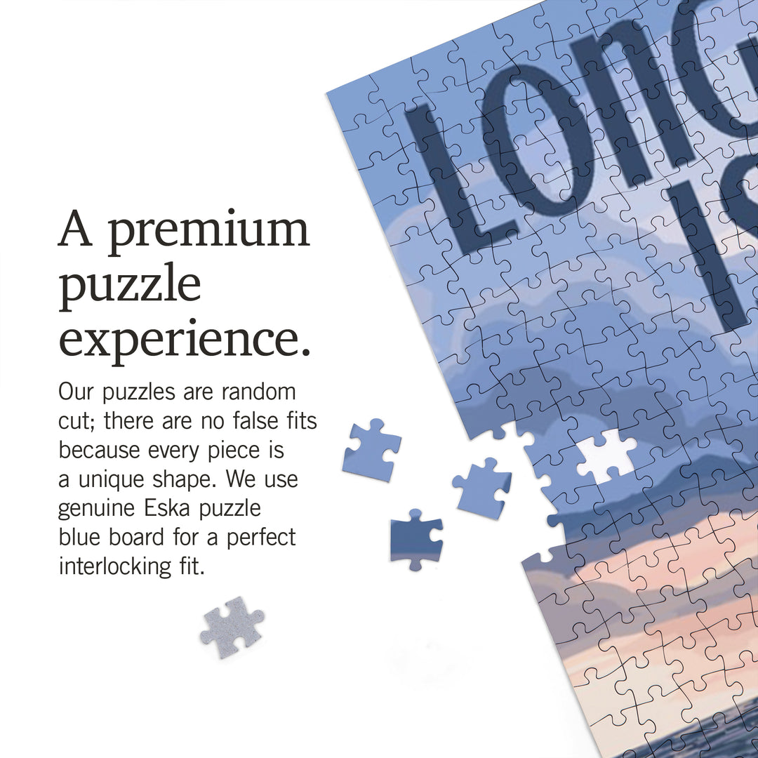 Long Beach Island, New Jersey, Beach Boardwalk Scene, 1000 Piece Jigsaw Puzzle