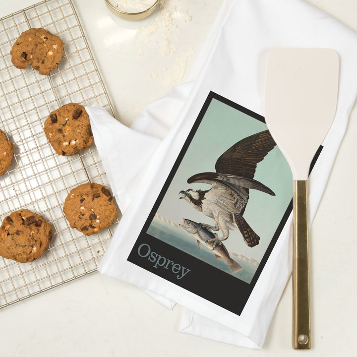 Audubon Birds of North America, Osprey, Organic Cotton Kitchen Tea Towels