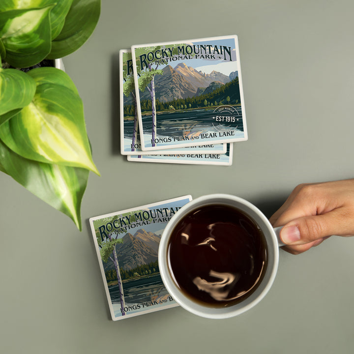Rocky Mountain National Park, Colorado, Longs Peak and Bear Lake Press, Coasters