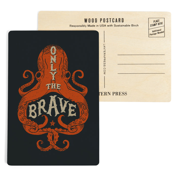 Sailor's Pride Collection, Octopus, Only The Brave, Wood Sign and Postcards