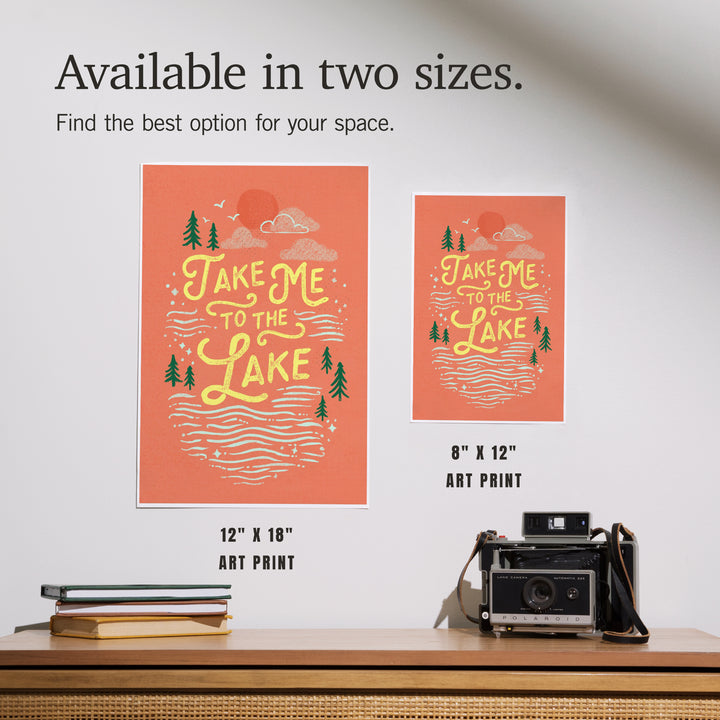 Lake Life Series, Take Me To The Lake, Art & Giclee Prints