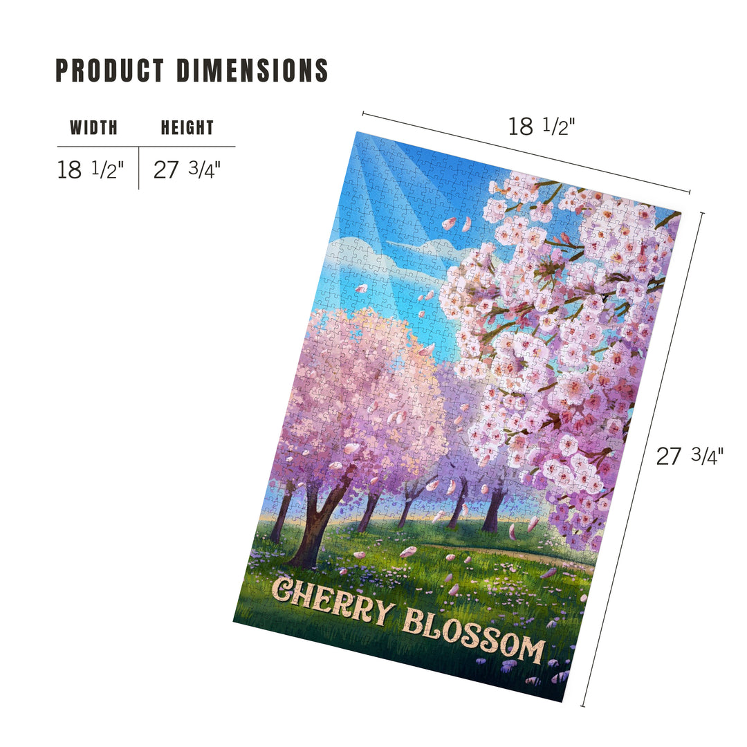Lithograph, Cherry Blossom, 1000 Piece Jigsaw Puzzle