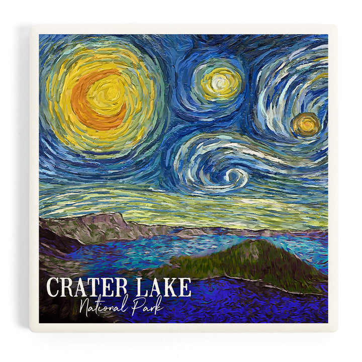 Crater Lake National Park, Oregon, Starry Night, Coasters