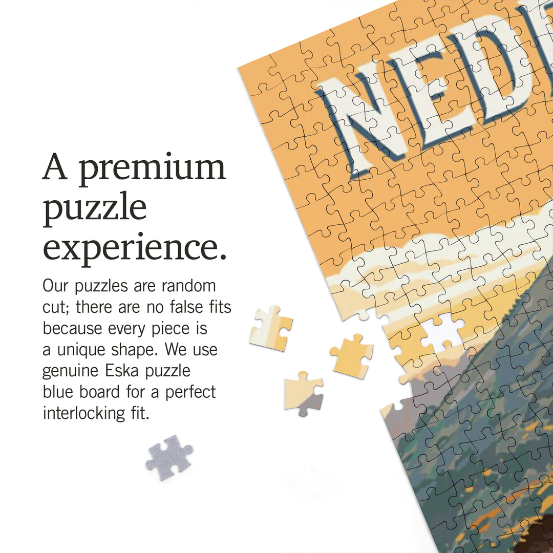 Nederland, Colorado, Painterly, Moose, 1000 Piece Jigsaw Puzzle