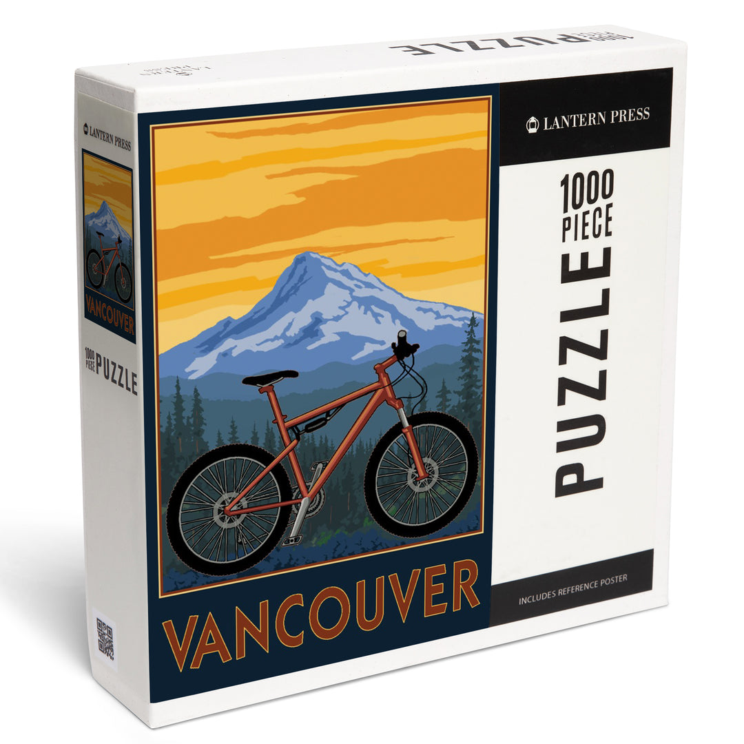 Vancouver, Washington, Mountain Bike Scene, 1000 Piece Jigsaw Puzzle