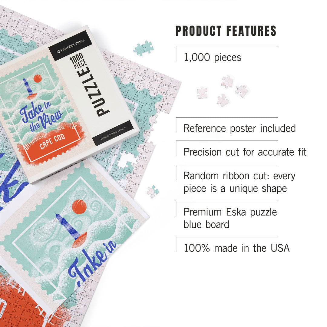 Cape Cod, Massachusetts, Dockside Series, Take In The View, 1000 Piece Jigsaw Puzzle