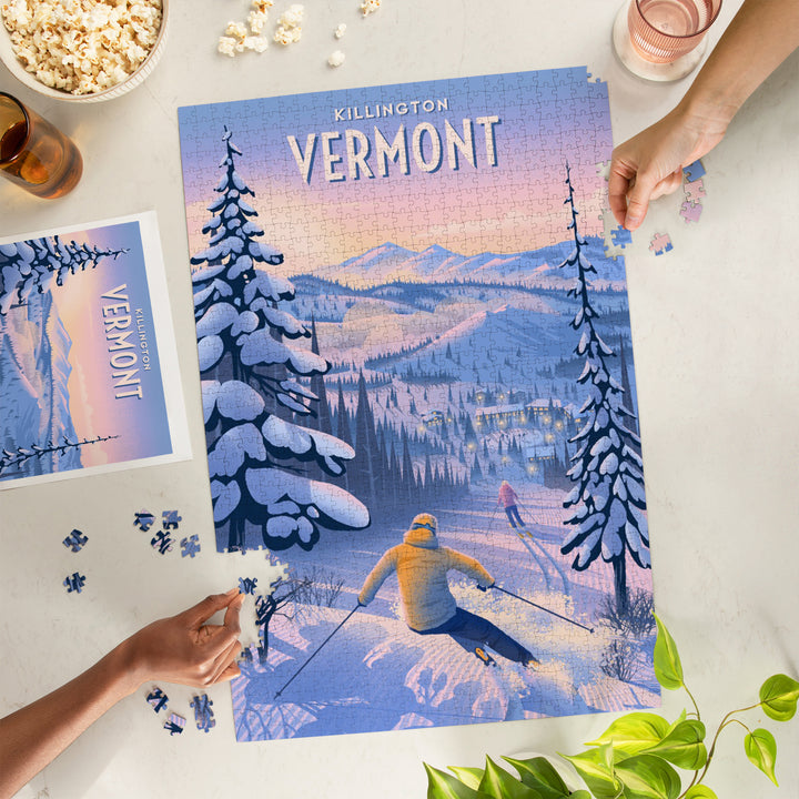 Killington, Vermont, Ski for Miles, Skiing, Jigsaw Puzzle