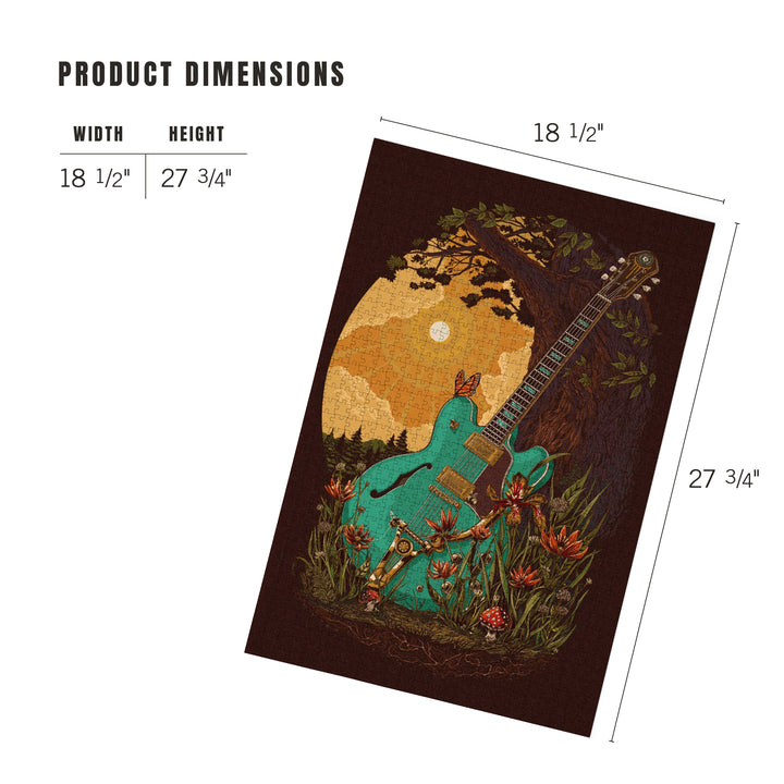 Guitar and Tree, 1000 Piece Jigsaw Puzzle