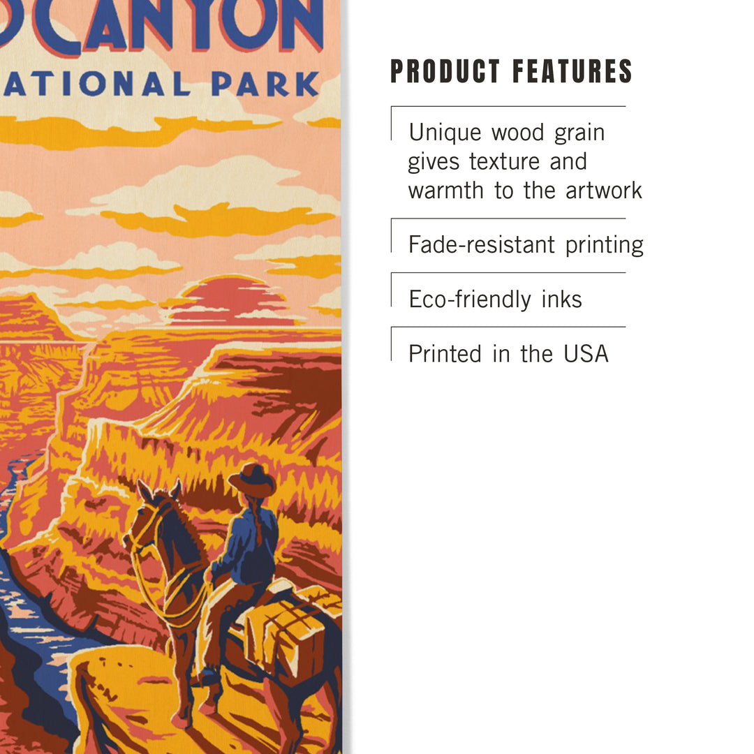 Grand Canyon National Park, Arizona, Explorer, Wood Sign and Postcards