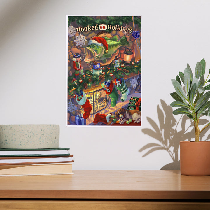 Hooked on Holidays, Oil Painting 141237, Art & Giclee Prints