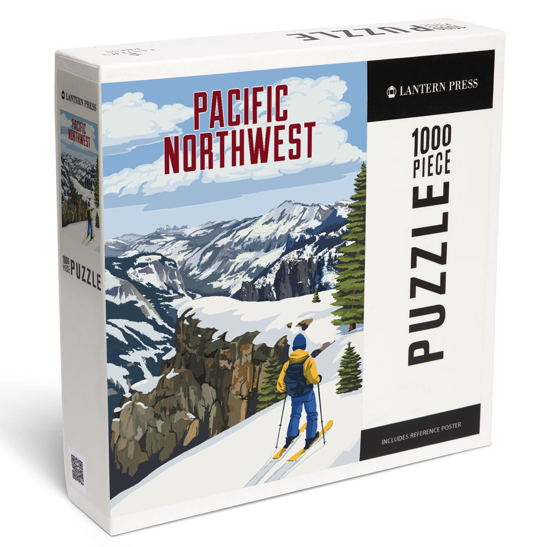 Pacific Northwest, Painterly, Enjoy The View, 1000 Piece Jigsaw Puzzle