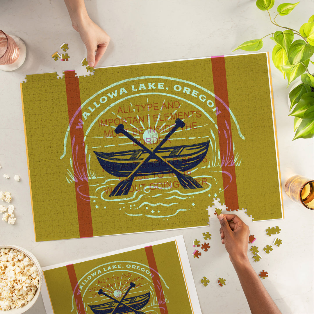 Wallowa Lake, Oregon, Lake Life Series, Slow Down Summer, 1000 Piece Jigsaw Puzzle