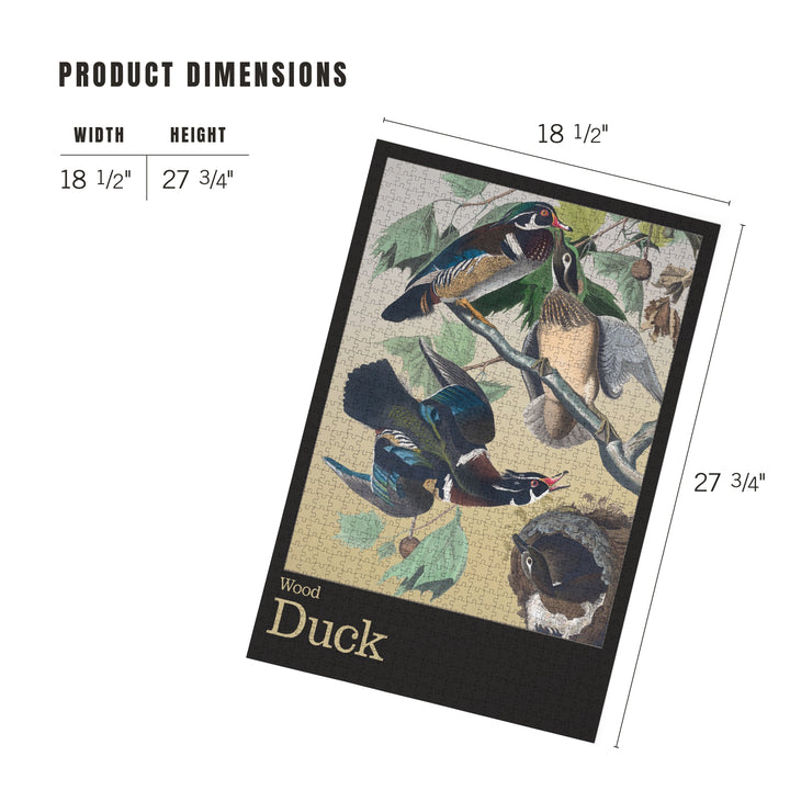 Audubon Birds of North America, Wood Duck, 1000 Piece Jigsaw Puzzle