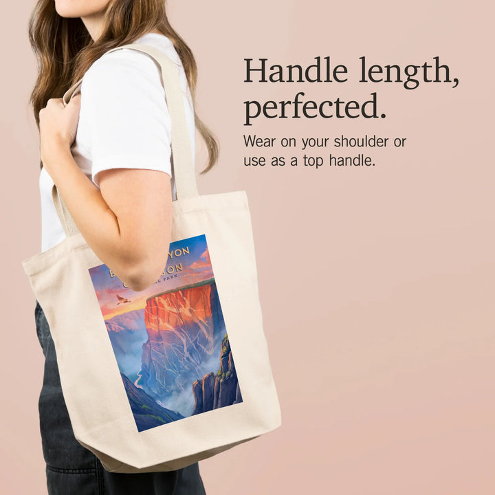 Black Canyon of the Gunnison National Park, Oil Painting, Tote Bag