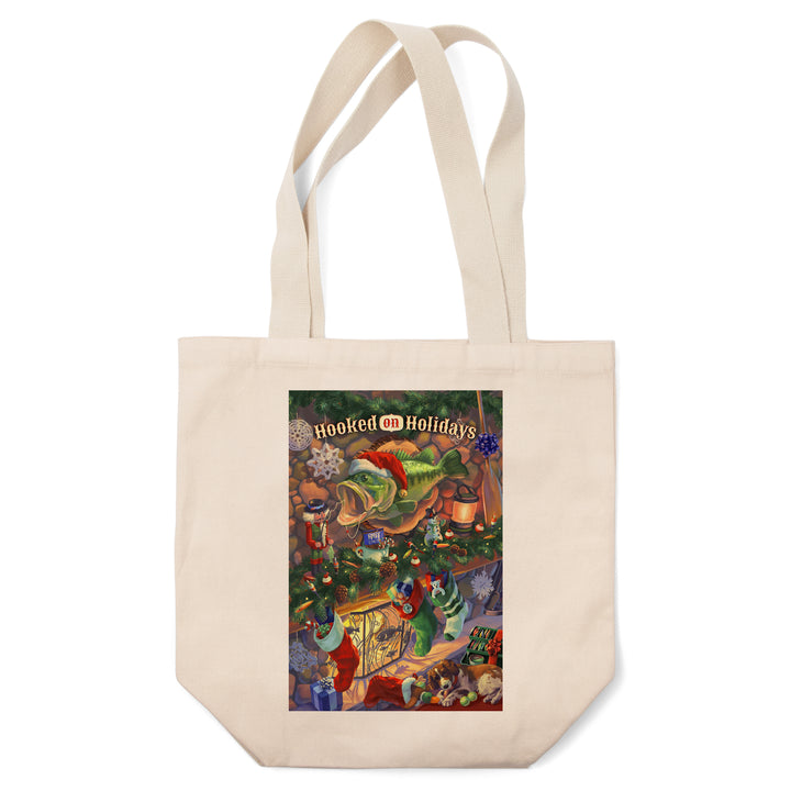 Hooked on Holidays, Oil Painting 141237, Tote Bag