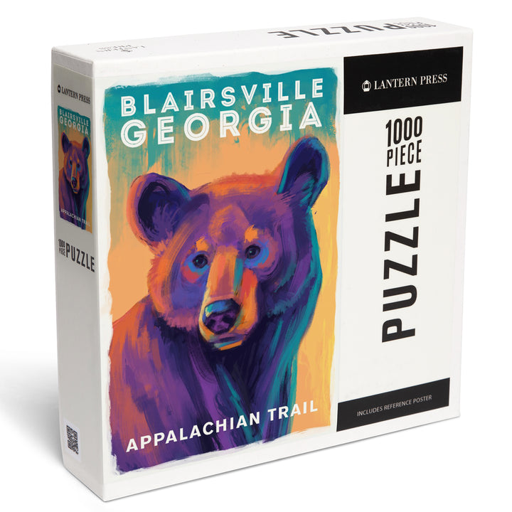 Blairsville, Georgia, Vivid, Black Bear, Jigsaw Puzzle