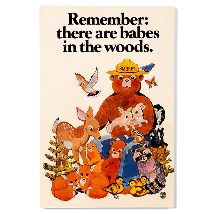 Smokey Bear, Babes in the Woods, Vintage Poster