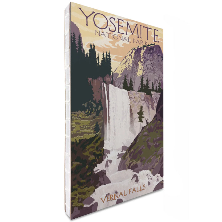 Lined 6x9 Journal, Yosemite National Park, California, Vernal Falls, Lay Flat, 193 Pages, FSC paper
