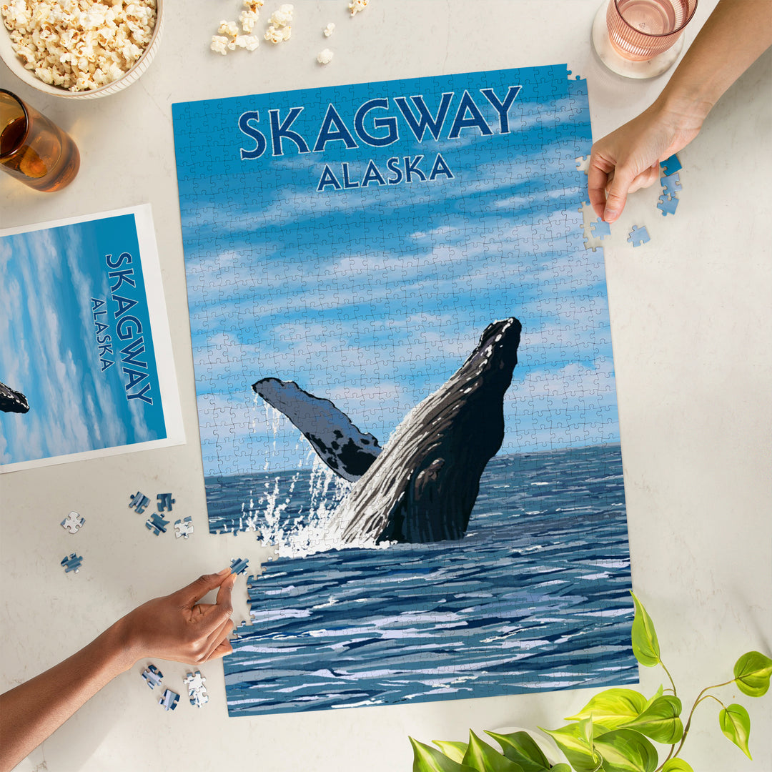 Skagway, Alaska, Humpback Whale, Jigsaw Puzzle