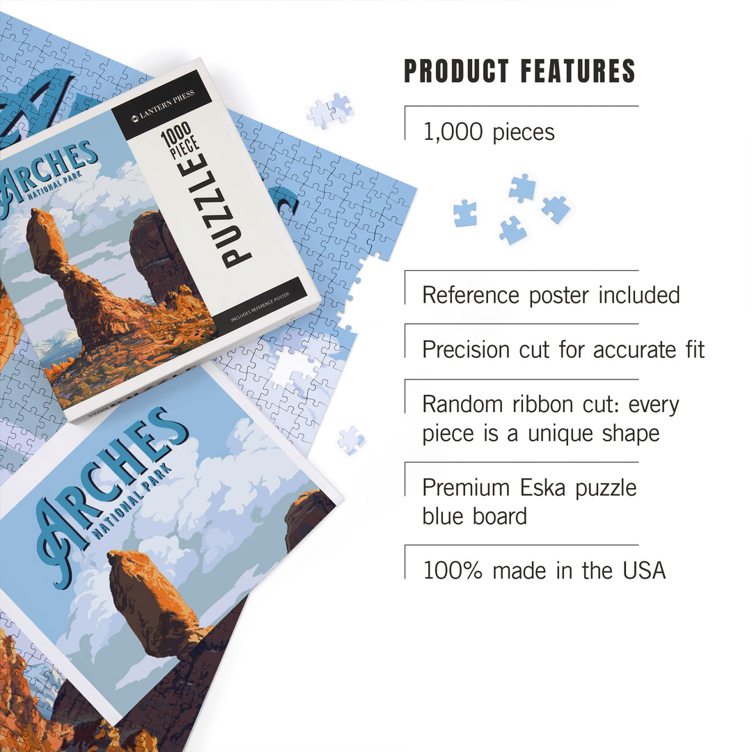 Arches National Park, Utah, Balanced Rock, 1000 Piece Jigsaw Puzzle