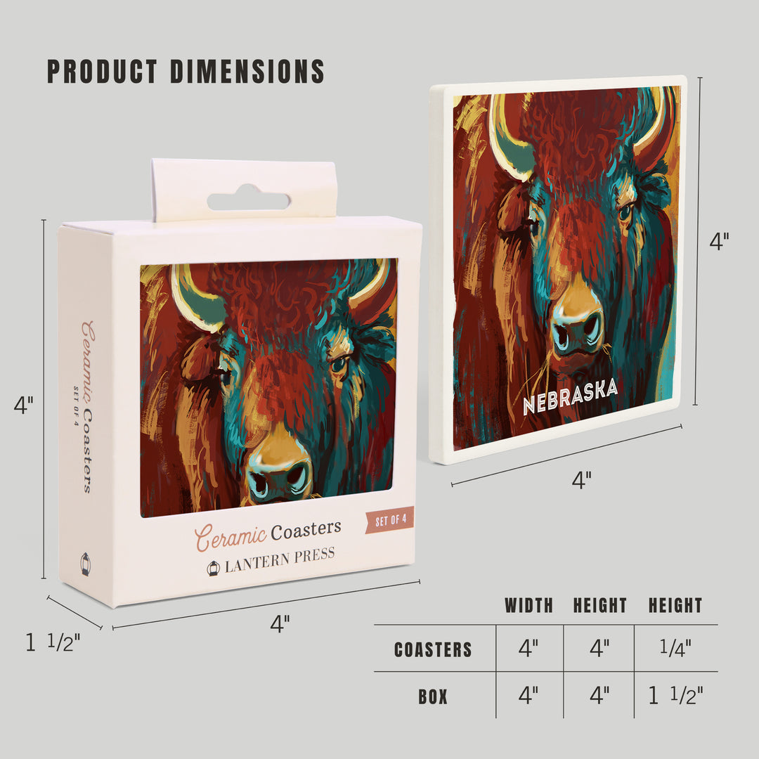 Nebraska, Vivid, Bison, Coasters