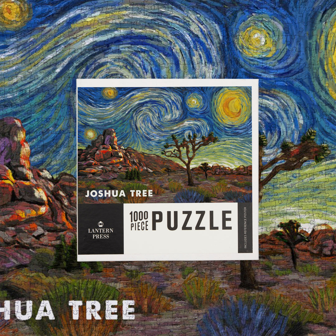 Joshua Tree, Starry Night, Desert Evening, Jigsaw Puzzle