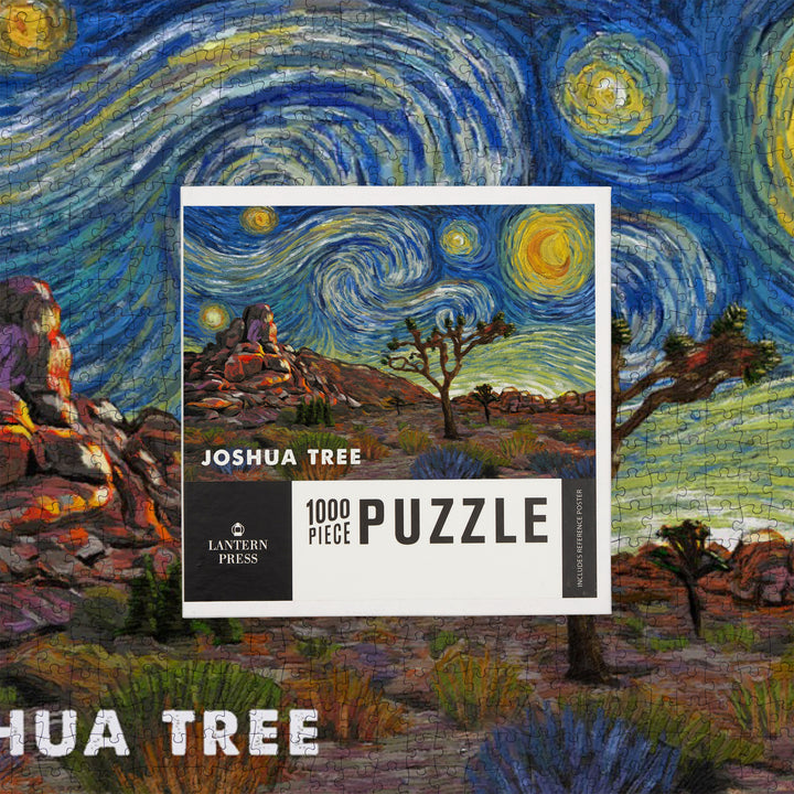 Joshua Tree, Starry Night, Desert Evening, Jigsaw Puzzle