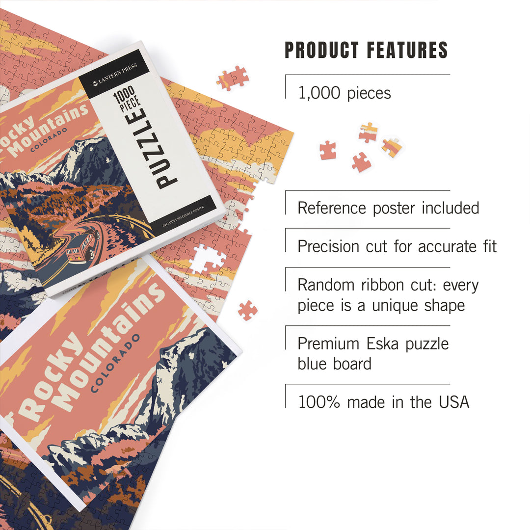 Rocky Mountains, Colorado, Explorer Series, 1000 Piece Jigsaw Puzzle