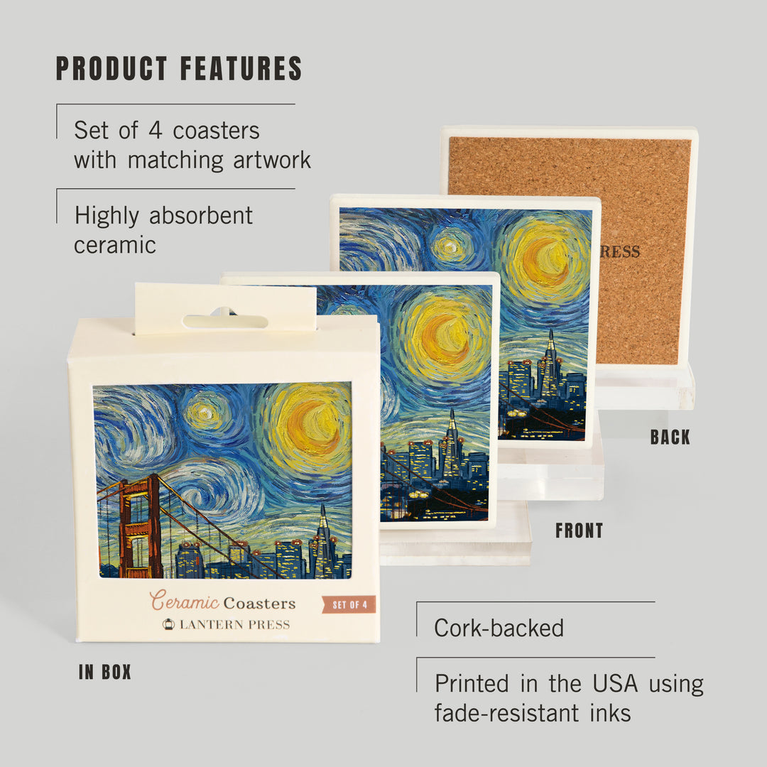 San Francisco, California, Starry Night City Series, Coasters