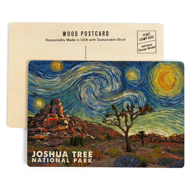Joshua Tree National Park, Starry Night National, Wood Sign and Postcards