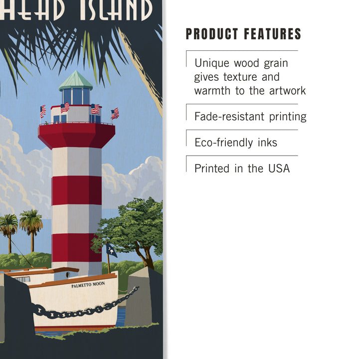 Hilton Head Island, South Carolina, Painterly, Wood Sign and Postcards