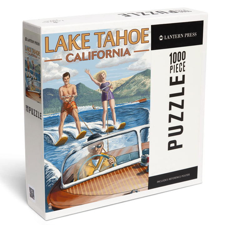 Lake Tahoe, California, Water Skiing Scene, Jigsaw Puzzle