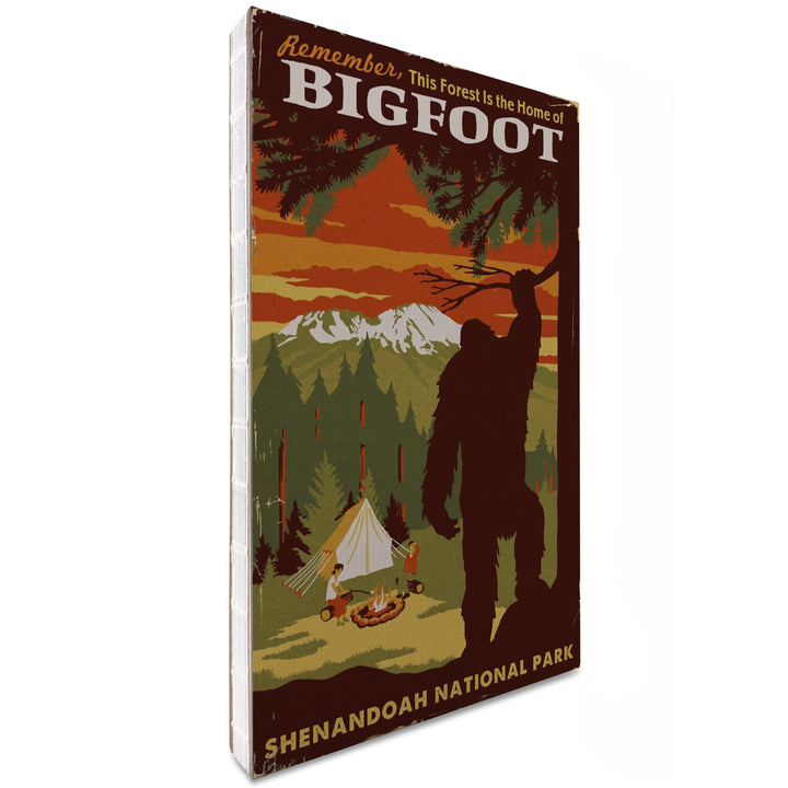 Lined 6x9 Journal, Shenandoah National Park, Virginia, Home of Bigfoot, Lay Flat, 193 Pages, FSC paper