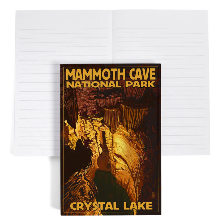 Lined 6x9 Journal, Mammoth Cave National Park, Kentucky, Crystal Lake, Lay Flat, 193 Pages, FSC paper