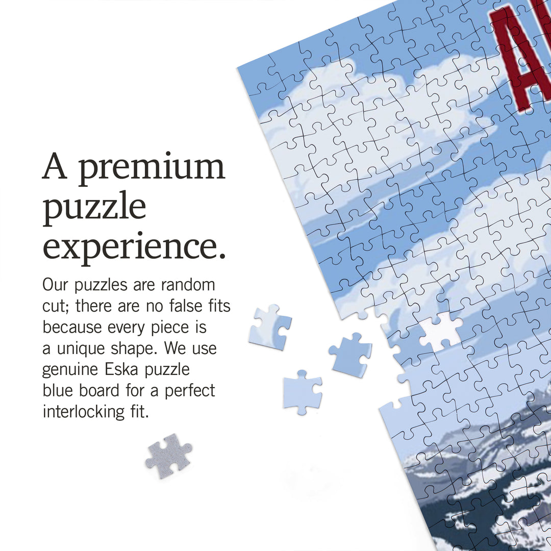 Alaska, Painterly, Enjoy The View, 1000 Piece Jigsaw Puzzle