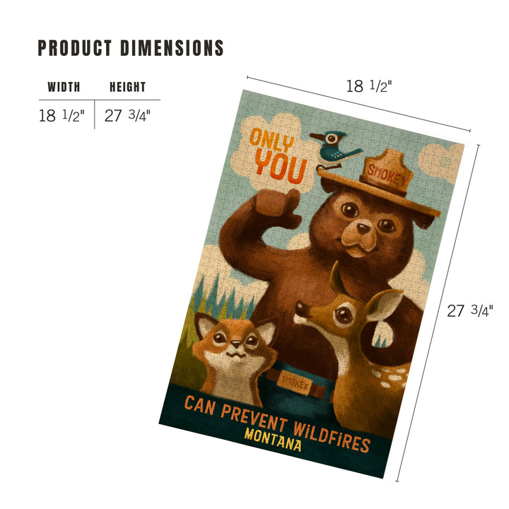 Montana, Smokey Bear, Only You, Oil Painting, Jigsaw Puzzle