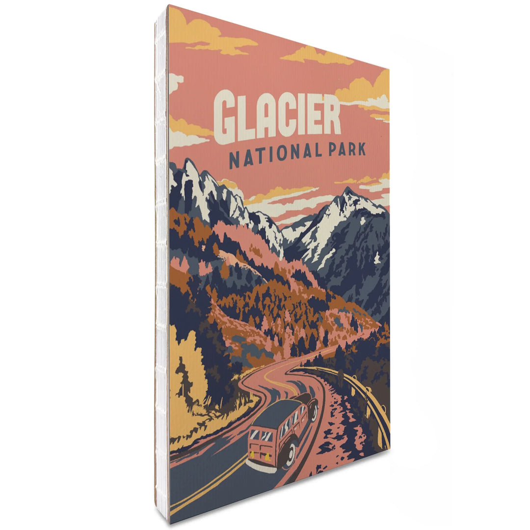 Lined 6x9 Journal, Glacier National Park, Montana, Explorer Series, Lay Flat, 193 Pages, FSC paper