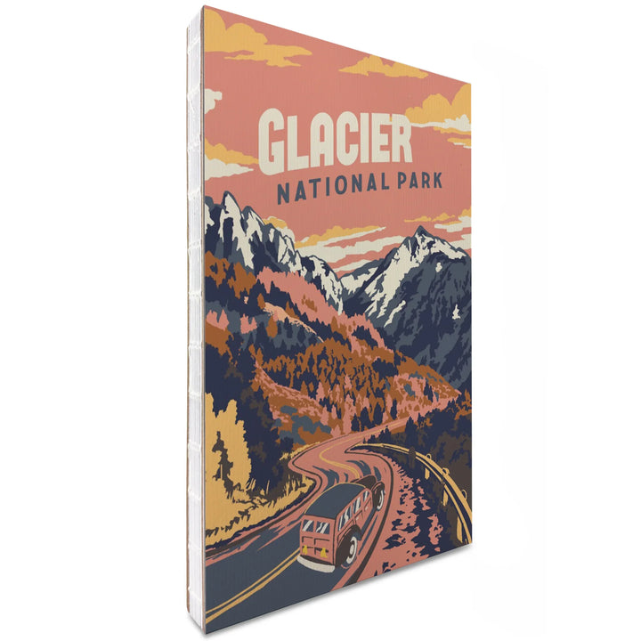 Lined 6x9 Journal, Glacier National Park, Montana, Explorer Series, Lay Flat, 193 Pages, FSC paper