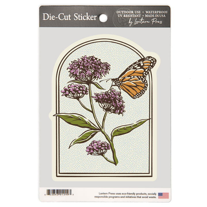 Vintage Linework, Monarch, Vinyl Sticker