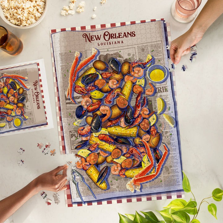 New Orleans, Louisiana, Crawfish Boil, 1000 Piece Jigsaw Puzzle